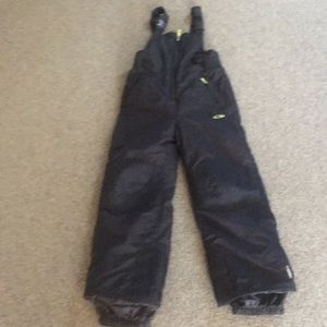 Boys Black Over-all Snow Suit